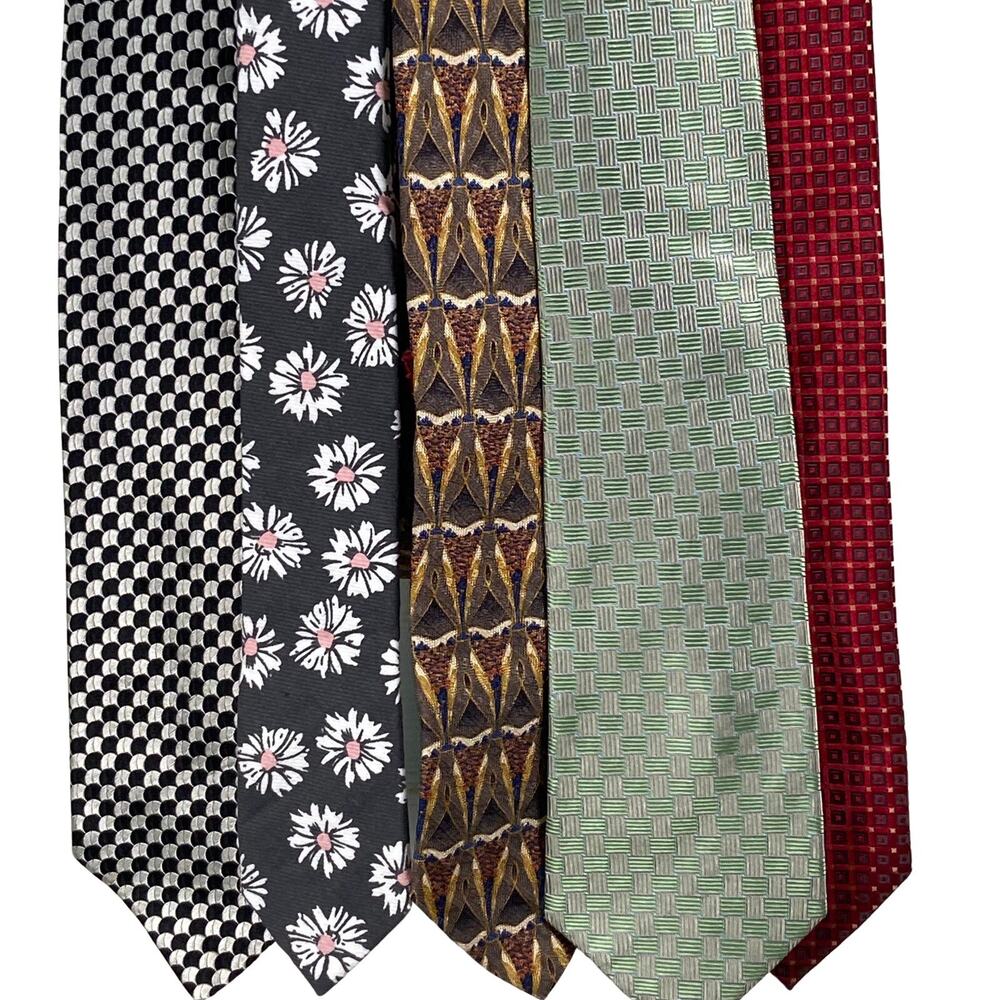 Men's Ties LOT OF 5 Alcove Lamberti Karako Bergamo New York NWOT